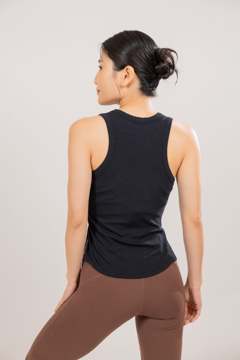Coffee Sweat Effortless Tank back (black)